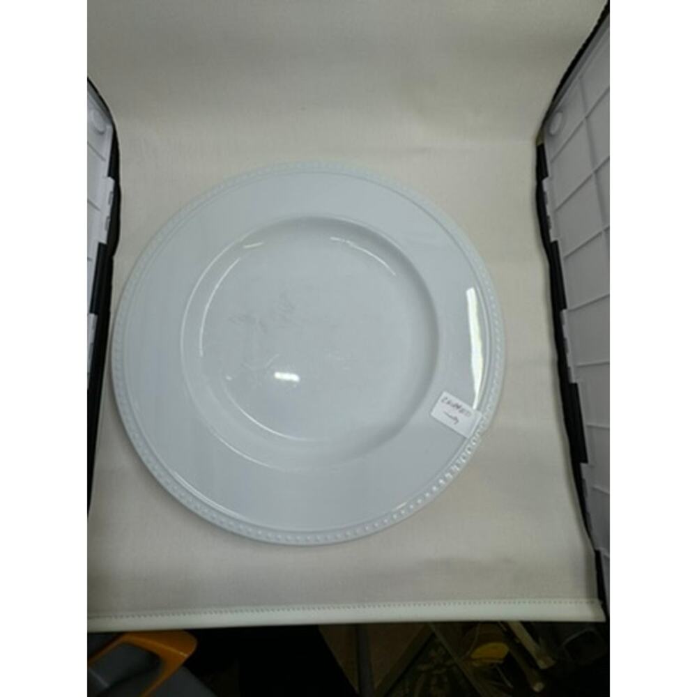 2 CRATE & BARREL "STACCATO" Plate FINAL SALE AS‎ IS